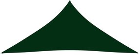 Parasolar, verde inchis, 5x5x5 m, tesatura oxford, triunghiular Morkegronn, 5 x 5 x 5 m