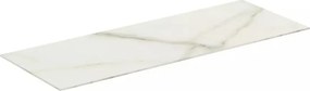 Blat ceramic pentru lavoar Ideal Standard Atelier Conca finisaj alb marmura 100 cm