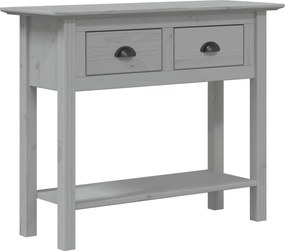 vidaXL Măsuță consolă "BODO", gri, 91x35x74 cm, lemn masiv de pin