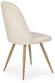 Scaun K214 piele ecologica crem