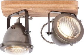 Brilliant - Aplica spot CARMEN WOOD 2xGU10/5W/230V eucalipt