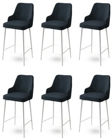Set de scaune de bar Enox Anthracite, 6 buc.