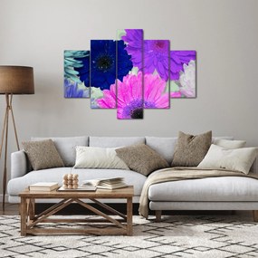 Tablou cu flori colorate (150x105 cm)