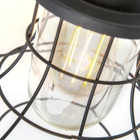 Lampă de perete exterioară rustică neagră IP44 - Moreno