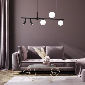 Lustră pe cablu SIRIO 5xG9/25W/230V neagră