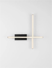 Aplica de perete LED design modern QUAM negru
