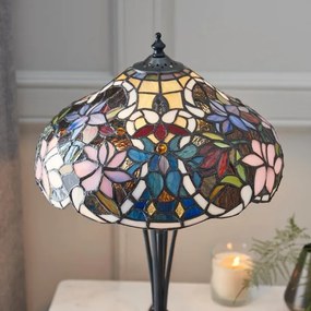Endon 64327 - Lampă de masă Tiffany SULLIVAN, 2xE14/40W/230V, diametru 30 cm