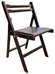 Scaun pliant wenge, lemn fag, sezut piele ecologica