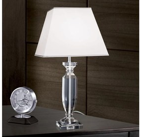 Lampă de cristal de masă Orion LA 4-1207 POKAL 1xE27/60W/230V alb/transparent