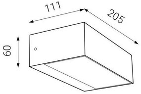 Aplică LED de exterior LED2 KVADER LED/9W/230V IP54