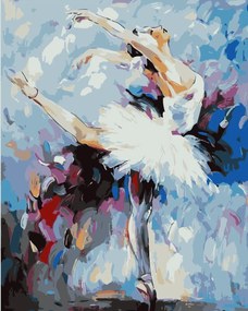 Pictura pe numere cu un cadru "Balerină 8" 50x40 cm