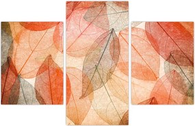 Tablou cu frunzele de toamnă pictate (90x60 cm)