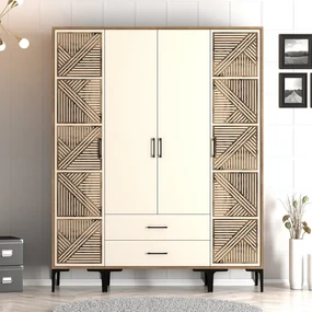 Dulap de haine Kiara PTP (Nuc + Crem). 1088478