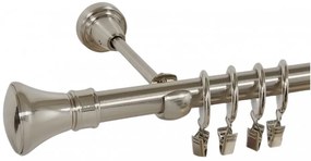 Galerie simpla PRINCE /19 - inox (Alege marime: 360 cm)