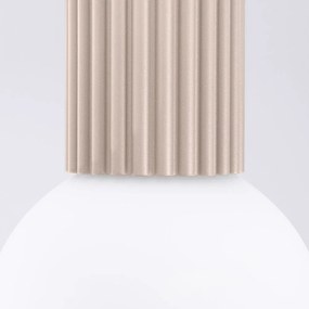 Plafonieră albastră cu abajur din sticlă ø 12 cm Orbital – Sollux