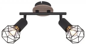 Spot de perete XARA 2xE14/40W/230V Globo 54802S-2H