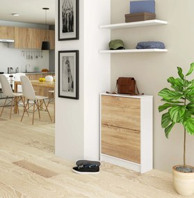Pantofar Simran (alb + stejar sonoma). 1071043