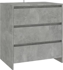 vidaXL Servantă, gri beton, 70x41x75 cm, lemn prelucrat