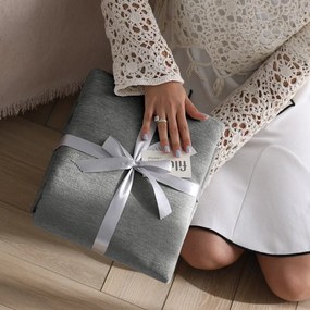 Cuvertură gri din janilie 220x240 cm Talo – Filumi