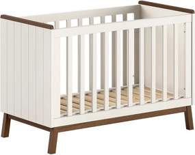 Pătuț bej din lemn de pin cu înălțime reglabilă 60x120 cm Sezane – Vipack