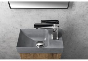 Chiuvetă mică pentru WC gri din beton 31x17 cm Piccolino – Sapho