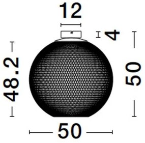 Plafoniera LED stil modern decorativ KINETIC D-50cm