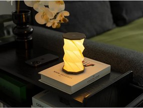 Decorațiune luminoasă albă/gri portabilă cu USB ø 8 cm Twist – Gingko