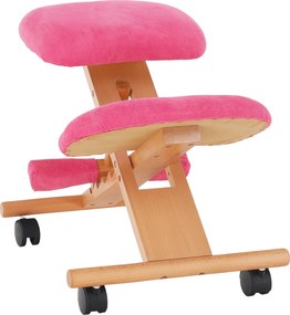 Scaun genunchi ergonomic, roz/ fag, GROCO