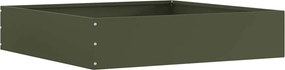 vidaXL Margine pentru gazon Verde măsliniu 60 x 60 x 13 cm Oțel