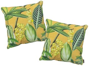 Set 2 buc perne de exterior GRAVES 50x50 cm, galben