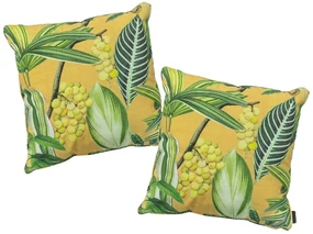 Set 2 buc perne de exterior GRAVES 50x50 cm, galben