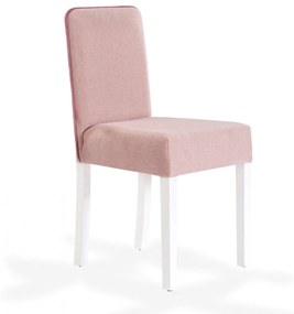 Scaun pentru copii, tapitat cu stofa cu picioare din lemn Summer Pink