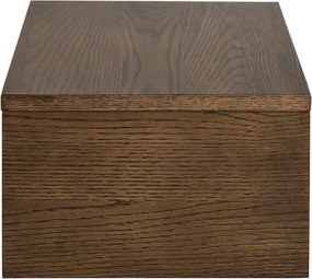 Noptieră în culoare naturală închisă cu aspect de lemn de stejar Monfort – Actona