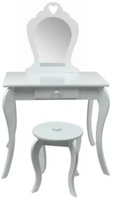 Masă de toaletă pentru copii cu oglindă desiguranță Elza , 71 x 50 x 108 cm