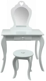 Masă de toaletă pentru copii cu oglindă desiguranță Elza , 71 x 50 x 108 cm