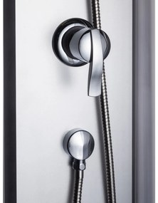 Cabină de duș Evora Black 90 cu cădiță de duș, 90x90x205 cm