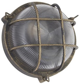 Aplica de perete sau tavan design industrial IP44 Bulkhead Round