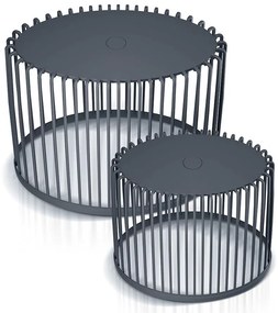 Set 2 cosuri universale ovale, 30 + 55 l, antracit