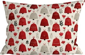 Fata de perna din bumbac CHRISTMAS BELLS 50x70 cm, colorat