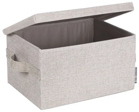 Cutie de depozitare bej din material textil cu capac 35x19x26 cm Soft Storage – Bigso Box of Sweden