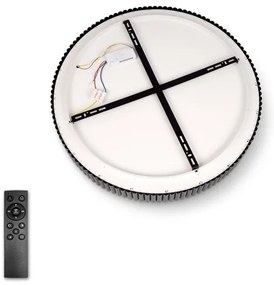 Brilagi - Plafonieră LED dimabilă FALCON MODERN, 30W/230V, 40 cm, neagră + telecomandă