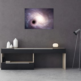 Tablou pe sticlă - Galaxii spiralate (70x50 cm)