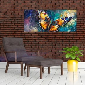 Tablou - Fluture, pictură în ulei (120x50 cm)