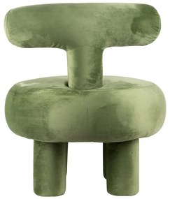 Fotoliu verde deschis cu tapițerie din catifea Abrazo – Leitmotiv