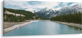 Tablou cu peisaj montan (120x50 cm)