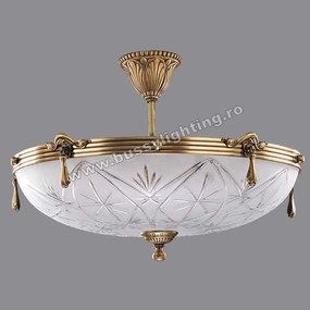 Lustra Elegante cu Diam 53 cm, Desing Clasic, Finisaj Bronz Antic - Bussy Lighting 3038-52-47