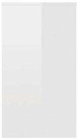 Birou, alb foarte lucios, 90 x 40 x 72 cm, pal