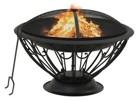 Vatra de foc cu vatrai XXL,75 cm
