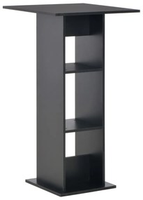 vidaXL Masă de bar, negru, 60 x 60 x 110 cm
