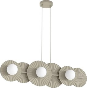 Candelabru suspendat UMBRA pe cablu, 6xG9/8W/230V, bej